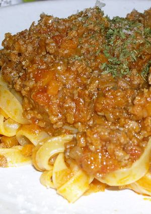 ビーフシチューのコク★パスタ・ボロネーゼ-レシピのメイン写真