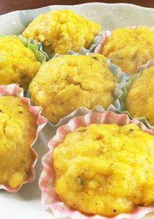 簡単!かぼちゃとヨーグルトの蒸しパン-レシピのメイン写真