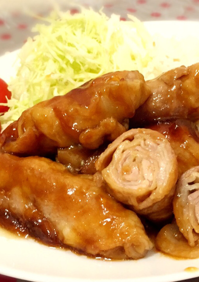 新食感！秘密のもっちり豚肉ロール♡-レシピのメイン写真