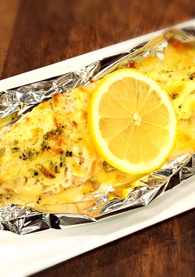 【簡単】鮭のマヨチーズ焼き～レモン風味～-レシピのメイン写真