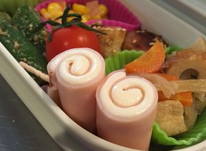 お弁当に♫ハムのクルクルチーズ巻き◎-レシピのメイン写真