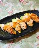 アボカドとキムチの肉巻き☆梨ソース♪