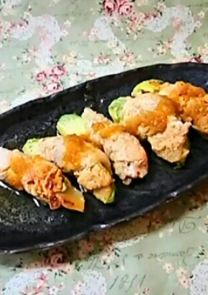 アボカドとキムチの肉巻き☆梨ソース♪-レシピのメイン写真