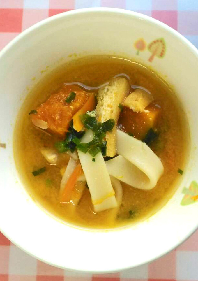 ほうとう汁　給食-レシピのメイン写真