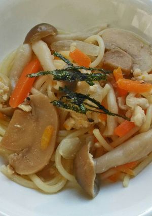 和風スパゲッティ 給食-レシピのメイン写真