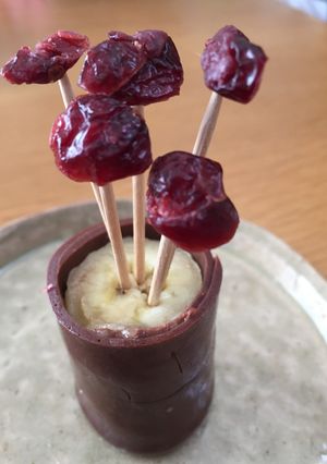 チョコバナナ鉢（デコレーションに）-レシピのメイン写真