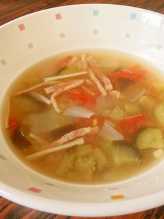 なすとトマトのみそスープ-レシピのメイン写真