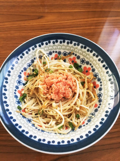 フライパンだけ簡単えのき茸醤油バター明太-レシピのメイン写真