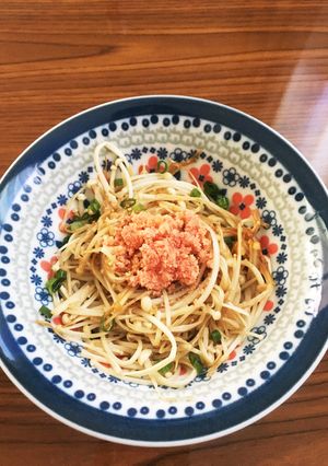 フライパンだけ簡単えのき茸醤油バター明太-レシピのメイン写真