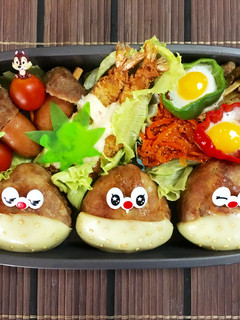 簡単☆栗おにぎり 三兄弟☆肉巻きおにぎり-レシピのメイン写真