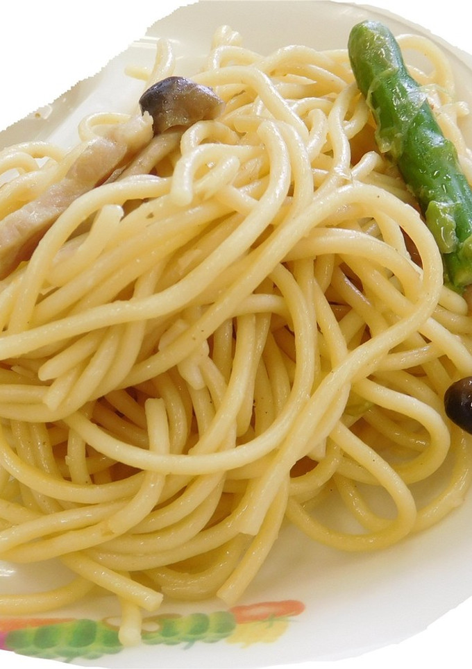 群馬県桐生市の学校給食　和風スパゲッティ-レシピのメイン写真