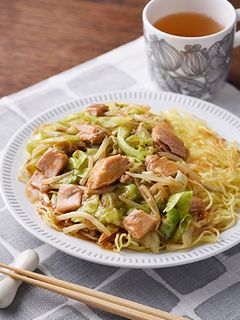 キャベツとシーチキンのあんかけ焼きそば-レシピのメイン写真