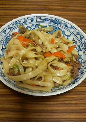 焼きうどん すき焼き風味-レシピのメイン写真