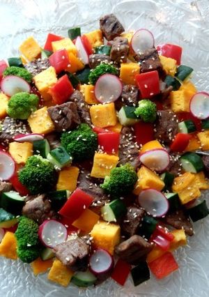 彩り鮮やか牛肉のちらし寿司-レシピのメイン写真