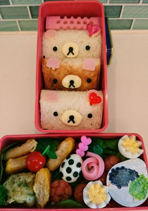キャラ弁 パン リラックマ-レシピのメイン写真