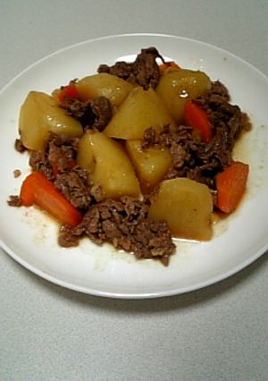 めんつゆｄｅ肉じゃが♪甘辛おいしぃ～〃-レシピのメイン写真