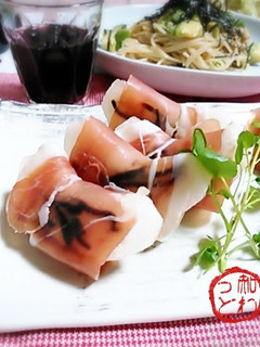 梨と塩昆布の生ハム巻き-レシピのメイン写真