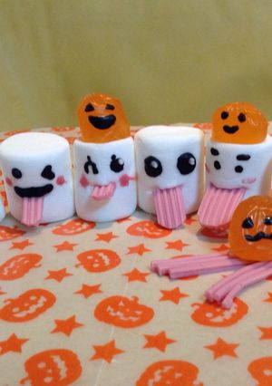 ハロウィンに!マシュマロおばけ★-レシピのメイン写真