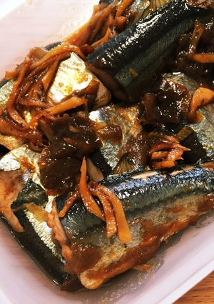 サンマの梅生姜煮-レシピのメイン写真