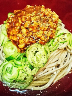 肉味噌風~納豆のジャージャー麺風~蕎麦☆-レシピのメイン写真