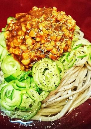 肉味噌風～納豆のジャージャー麺風～蕎麦☆-レシピのメイン写真