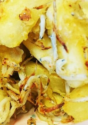 サツマイモとしらすの揚げ焼き風-レシピのメイン写真