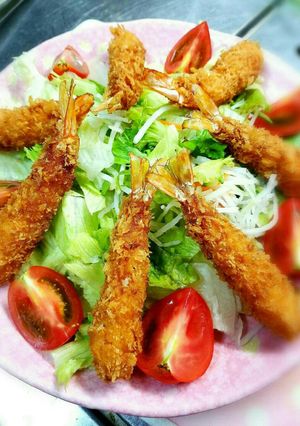 豪華に見えるエビフライサラダ☆-レシピのメイン写真