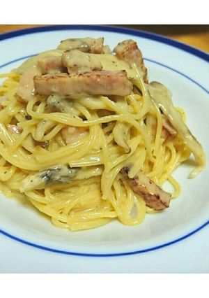 生クリームで簡単！濃厚カルボナーラ♪-レシピのメイン写真
