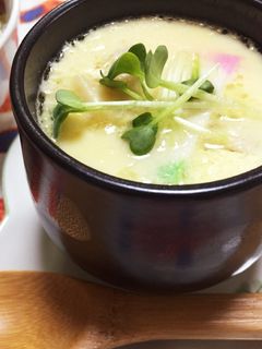 秘伝のレシピ!レンジで簡単茶碗蒸し♪-レシピのメイン写真