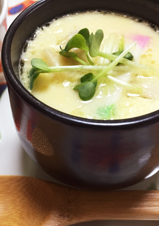 秘伝のレシピ！レンジで簡単茶碗蒸し♪-レシピのメイン写真