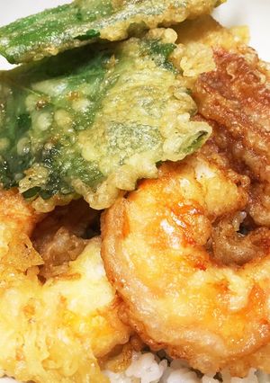 お家で簡単!!揚げたてアツアツ天丼☆-レシピのメイン写真