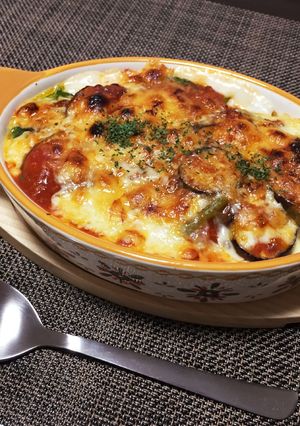 ナスとほうれん草のミートグラタン-レシピのメイン写真