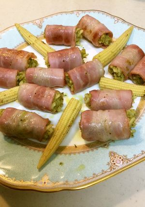 ショートパスタのベーコン巻き☆-レシピのメイン写真