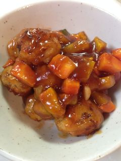 レンコン団子と野菜の酢豚風♫-レシピのメイン写真