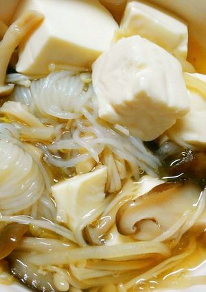 簡単 和食♪豆腐と白滝 きのこの白だし煮-レシピのメイン写真