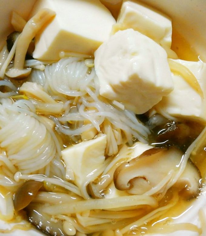 簡単 和食♪豆腐と白滝 きのこの白だし煮-レシピのメイン写真