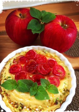 ♥バラのお豆腐チーズケーキ♥-レシピのメイン写真