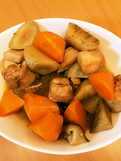 おふくろの味、鶏肉と色々根菜の簡単煮物-レシピのメイン写真
