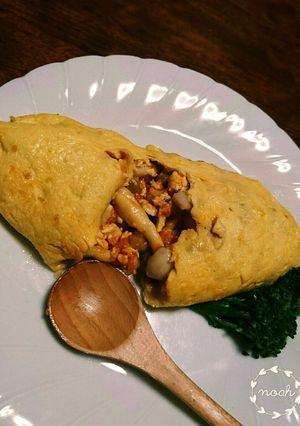 お豆腐でなんちゃってオムライス♪-レシピのメイン写真