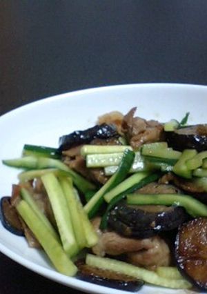 夏野菜と豚肉の醤油炒め-レシピのメイン写真