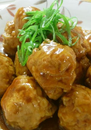 シャッキシャキ！鶏肉レンコン団子♪-レシピのメイン写真
