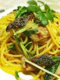 旨味たっぷり♪生サンマのアンチョビパスタ