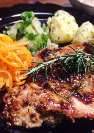 簡単漬けて焼くだけ!洋食屋風グリルチキン-レシピのメイン写真