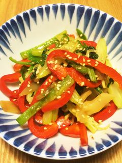 セロリとザーサイの炒め物-レシピのメイン写真