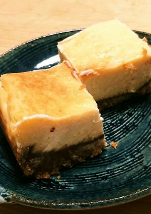 しょっぱい簡単 ベイクドチーズケーキ-レシピのメイン写真