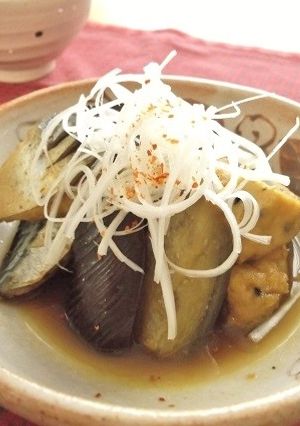 鯖とがんもとナスの香味醤油煮-レシピのメイン写真