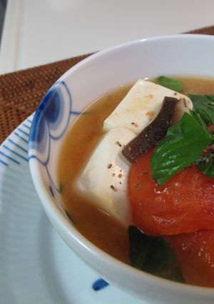 トマトの味噌スープ-レシピのメイン写真