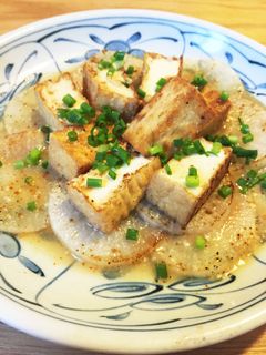 大根と厚揚げの簡単おでん風焼き-レシピのメイン写真