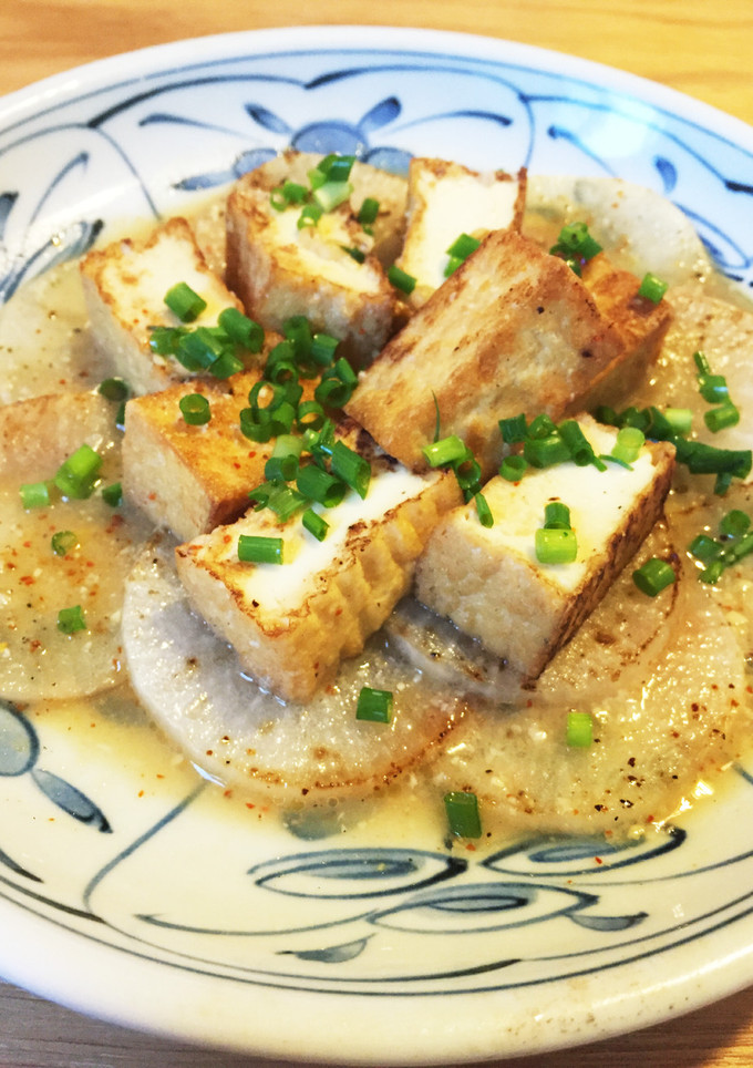 大根と厚揚げの簡単おでん風焼き-レシピのメイン写真