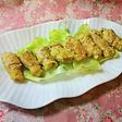 やみつきカレーマヨソースで♪蓮根の肉巻き